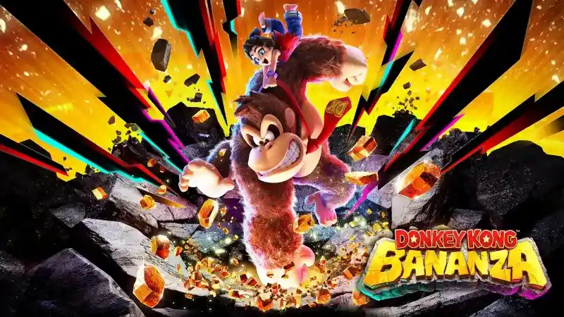 Donkey Kong Bananza header nerdvana man